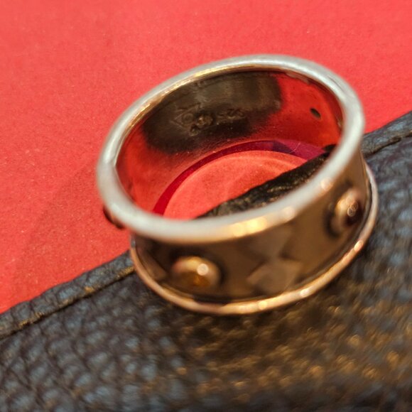 Pair of Angi Olami Sterling Silver/Semi-precious Rings, size 5.5 - Picture 7 of 7